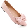 image:imageHee grand Womens Bow Ballet Flats Pointed Toe Slip On Comfortable Flat Shoes for Casual Dressy WearLight Pink