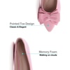 image:imageHee grand Womens Bow Ballet Flats Pointed Toe Slip On Comfortable Flat Shoes for Casual Dressy WearPink