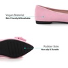 image:imageHee grand Womens Bow Ballet Flats Pointed Toe Slip On Comfortable Flat Shoes for Casual Dressy WearPink