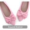 image:imageHee grand Womens Bow Ballet Flats Pointed Toe Slip On Comfortable Flat Shoes for Casual Dressy WearPink