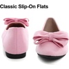 image:imageHee grand Womens Bow Ballet Flats Pointed Toe Slip On Comfortable Flat Shoes for Casual Dressy WearPink
