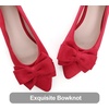 image:imageHee grand Womens Bow Ballet Flats Pointed Toe Slip On Comfortable Flat Shoes for Casual Dressy WearRed