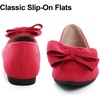 image:imageHee grand Womens Bow Ballet Flats Pointed Toe Slip On Comfortable Flat Shoes for Casual Dressy WearRed