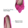 image:imageHee grand Womens Bow Ballet Flats Pointed Toe Slip On Comfortable Flat Shoes for Casual Dressy WearRose