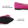 image:imageHee grand Womens Bow Ballet Flats Pointed Toe Slip On Comfortable Flat Shoes for Casual Dressy WearRose