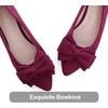 image:imageHee grand Womens Bow Ballet Flats Pointed Toe Slip On Comfortable Flat Shoes for Casual Dressy WearWine Red