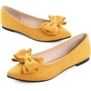 image:imageHee grand Womens Bow Ballet Flats Pointed Toe Slip On Comfortable Flat Shoes for Casual Dressy WearYellow