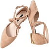 image:imageHee grand Womens Closed Pointed Toe Flats Ankle Strap Comfortable Low Heel Suede Dress Shoes Office Work Shoes Pumps030apricot
