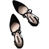 image:imageHee grand Womens Closed Pointed Toe Flats Ankle Strap Comfortable Low Heel Suede Dress Shoes Office Work Shoes Pumps030black
