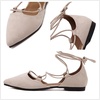 image:imageHee grand Womens Closed Pointed Toe Flats Ankle Strap Comfortable Low Heel Suede Dress Shoes Office Work Shoes Pumps031beige