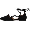 image:imageHee grand Womens Closed Pointed Toe Flats Ankle Strap Comfortable Low Heel Suede Dress Shoes Office Work Shoes Pumps031black