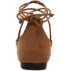 image:imageHee grand Womens Closed Pointed Toe Flats Ankle Strap Comfortable Low Heel Suede Dress Shoes Office Work Shoes Pumps031brown