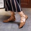 image:imageHee grand Womens Closed Pointed Toe Flats Ankle Strap Comfortable Low Heel Suede Dress Shoes Office Work Shoes Pumps031brown