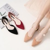 image:imageHee grand Womens Closed Pointed Toe Flats Ankle Strap Comfortable Low Heel Suede Dress Shoes Office Work Shoes Pumps032apricot