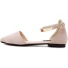 image:imageHee grand Womens Closed Pointed Toe Flats Ankle Strap Comfortable Low Heel Suede Dress Shoes Office Work Shoes Pumps033beige
