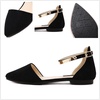 image:imageHee grand Womens Closed Pointed Toe Flats Ankle Strap Comfortable Low Heel Suede Dress Shoes Office Work Shoes Pumps033black