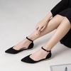 image:imageHee grand Womens Closed Pointed Toe Flats Ankle Strap Comfortable Low Heel Suede Dress Shoes Office Work Shoes Pumps208black