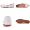 image:imageHee grand Womens Crystal White Wedding Shoes Rhinestone Beaded Pointed Toe Slip On Ballet Flats Shoes for Bride and Bridesmaid3white