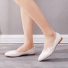 image:imageHee grand Womens Crystal White Wedding Shoes Rhinestone Beaded Pointed Toe Slip On Ballet Flats Shoes for Bride and Bridesmaid3white