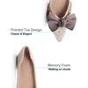 image:imageHee grand Womens Crystals Shoes Bowknot Pointed Toe Rhinestones Wedding Dress Shoes161apricot