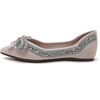 image:imageHee grand Womens Crystals Shoes Bowknot Pointed Toe Rhinestones Wedding Dress Shoes192apricot