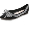 image:imageHee grand Womens Crystals Shoes Bowknot Pointed Toe Rhinestones Wedding Dress Shoes192black