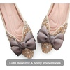 image:imageHee grand Womens Crystals Shoes Bowknot Pointed Toe Rhinestones Wedding Dress Shoes440apricot