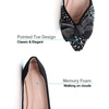 image:imageHee grand Womens Crystals Shoes Bowknot Pointed Toe Rhinestones Wedding Dress Shoes440black
