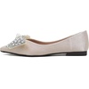 image:imageHee grand Womens Fashion Flats Exquisite Rhinestone Bow Dress Shoes Sparkly Evening Party Low Heel Shoes533apricot