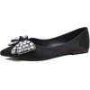 image:imageHee grand Womens Fashion Flats Exquisite Rhinestone Bow Dress Shoes Sparkly Evening Party Low Heel Shoes533black