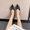 image:imageHee grand Womens Fashion Flats Exquisite Rhinestone Bow Dress Shoes Sparkly Evening Party Low Heel Shoes534black