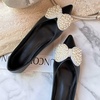 image:imageHee grand Womens Fashion Flats Exquisite Rhinestone Bow Dress Shoes Sparkly Evening Party Low Heel Shoes535blackpu