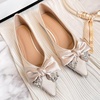 image:imageHee grand Womens Fashion Flats Exquisite Rhinestone Bow Dress Shoes Sparkly Evening Party Low Heel Shoes540apricot