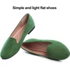 image:imageHee grand Womens Faux Suede Loafer Flats Comfortable Round Toe SlipOn Ballet Flat Shoes Office Casual ShoesArmy Green