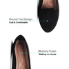 image:imageHee grand Womens Faux Suede Loafer Flats Comfortable Round Toe SlipOn Ballet Flat Shoes Office Casual ShoesBlack