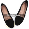 image:imageHee grand Womens Faux Suede Loafer Flats Comfortable Round Toe SlipOn Ballet Flat Shoes Office Casual ShoesBlack