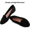 image:imageHee grand Womens Faux Suede Loafer Flats Comfortable Round Toe SlipOn Ballet Flat Shoes Office Casual ShoesBlack