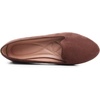 image:imageHee grand Womens Faux Suede Loafer Flats Comfortable Round Toe SlipOn Ballet Flat Shoes Office Casual ShoesDark Brown