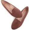 image:imageHee grand Womens Faux Suede Loafer Flats Comfortable Round Toe SlipOn Ballet Flat Shoes Office Casual ShoesDark Brown