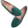 image:imageHee grand Womens Faux Suede Loafer Flats Comfortable Round Toe SlipOn Ballet Flat Shoes Office Casual ShoesDark Green
