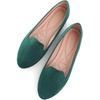 image:imageHee grand Womens Faux Suede Loafer Flats Comfortable Round Toe SlipOn Ballet Flat Shoes Office Casual ShoesDark Green