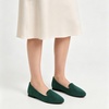 image:imageHee grand Womens Faux Suede Loafer Flats Comfortable Round Toe SlipOn Ballet Flat Shoes Office Casual ShoesDark Green