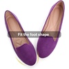 image:imageHee grand Womens Faux Suede Loafer Flats Comfortable Round Toe SlipOn Ballet Flat Shoes Office Casual ShoesDark Purple