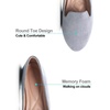 image:imageHee grand Womens Faux Suede Loafer Flats Comfortable Round Toe SlipOn Ballet Flat Shoes Office Casual ShoesGrey
