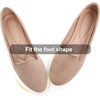 image:imageHee grand Womens Faux Suede Loafer Flats Comfortable Round Toe SlipOn Ballet Flat Shoes Office Casual ShoesKhaki
