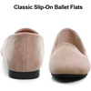 image:imageHee grand Womens Faux Suede Loafer Flats Comfortable Round Toe SlipOn Ballet Flat Shoes Office Casual ShoesKhaki