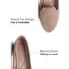 image:imageHee grand Womens Faux Suede Loafer Flats Comfortable Round Toe SlipOn Ballet Flat Shoes Office Casual ShoesKhaki