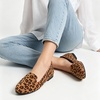 image:imageHee grand Womens Faux Suede Loafer Flats Comfortable Round Toe SlipOn Ballet Flat Shoes Office Casual ShoesLeopard Brown
