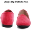 image:imageHee grand Womens Faux Suede Loafer Flats Comfortable Round Toe SlipOn Ballet Flat Shoes Office Casual ShoesRed