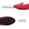 image:imageHee grand Womens Faux Suede Loafer Flats Comfortable Round Toe SlipOn Ballet Flat Shoes Office Casual ShoesRed